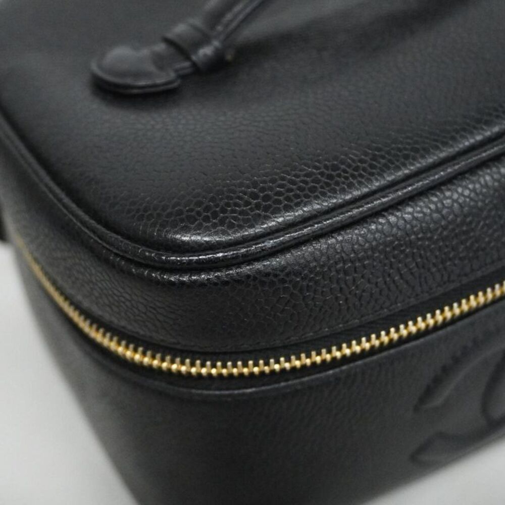 Chanel Vanity Black Leather Clutch Bag (Pre-Owned) - Picture 9 of 12